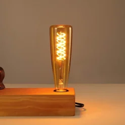 NETTLIFE Ampoule LED E27 rétro Edison 4W en forme de bouteille de vin blanc chaud 2200K couleur or Ampoule à filament spirale