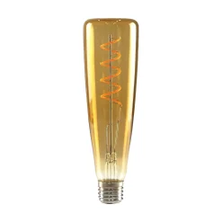 NETTLIFE Ampoule LED E27 rétro Edison 4W en forme de bouteille de vin blanc chaud 2200K couleur or Ampoule à filament spirale