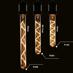 NETTLIFE Ampoule LED Edison tubulaire vintage E27 4W blanc chaud