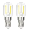NETTLIFE Ampoules LED Ampoules LED E14 ampoules vintage T22 2W E14, 2 pièces, blanc froid, 6000K
