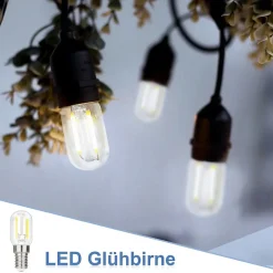 NETTLIFE Ampoules LED Ampoules LED E14 ampoules vintage T22 2W E14, 2 pièces, blanc froid, 6000K