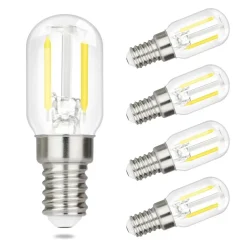 NETTLIFE Ampoules LED Ampoules LED Ampoules vintage E14 Ampoules T22 2W E14, 4 pièces, blanc froid, 6000K