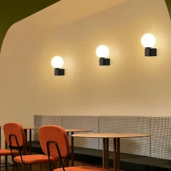 NETTLIFE Applique murale salon moderne applique intérieur noir blanc avec douille G9 Max.