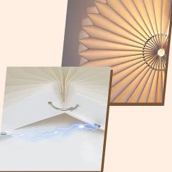 NETTLIFE Applique murale d'intérieur pour chambre à coucher - éclairage mural de couloir vintage G9 lampe de couloir blanche