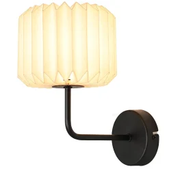 NETTLIFE Applique murale d'intérieur pour chambre à coucher - éclairage mural de couloir vintage G9 lampe de couloir blanche