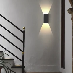 NETTLIFE Applique murale LED intérieure 100cm, noir, blanc chaud 3000K