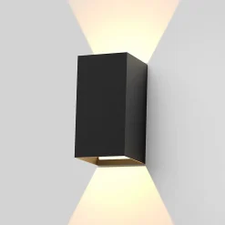 NETTLIFE Applique murale LED intérieure 100cm, noir, blanc chaud 3000K