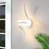 NETTLIFE Applique murale LED d'intérieur blanc moderne 7W pour escalier Blanc chaud 3000K