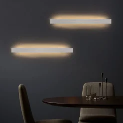 NETTLIFE Applique murale LED Intérieur - Lampe de couloir Moderne 60CM Lampe de salon 20W Lampe de couloir Chambr Blanc