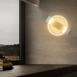 NETTLIFE Applique murale LED intérieure - Blanc Design moderne Applique murale 7W blanc chaud 3000K