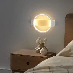 NETTLIFE Applique murale LED intérieure - Blanc Design moderne Applique murale 7W blanc chaud 3000K