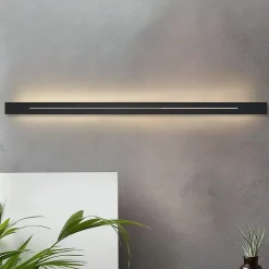 NETTLIFE Applique murale LED intérieure 3000K blanc chaud, noir, 6W