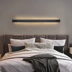 NETTLIFE Applique murale LED intérieure 3000K blanc chaud, noir, 6W