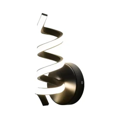 NETTLIFE Applique murale LED d'intérieur noire moderne 7 W pour escalier Blanc chaud 3000 K