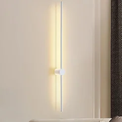 NETTLIFE Applique Murale Intérieur Applique LED 60CM Blanc Design Moderne Lampe Escalier Blanc Chaud 3000K Pivotante