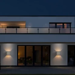 NETTLIFE Applique Murale LED Int Ext, Blanc Chaud IP65, pour Maison, Chambre, Couloir, Cage d Escalier