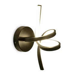 NETTLIFE Applique murale LED Noir Intérieur 7W Blanc chaud 3000K Escalier Moderne Aluminium