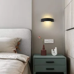 NETTLIFE Applique Murale LED Intérieur Couloir 23,5cm - Lampe de Lit Acrylique Blanc Chaud 3000K 7W