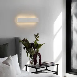 NETTLIFE applique murale LED intérieur 30CM applique moderne blanc chaud 8W éclairage mural