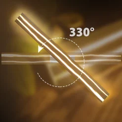 Nettlife Applique Murale LED Bois Intérieur 80cm - Lampe Salon 13W Blanc Chaud 3000K, Design Moderne