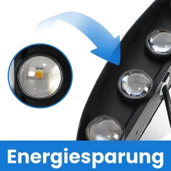 NETTLIFE Applique murale LED pour intérieur : lot de 2 appliques murales extérieures noires haut vers le bas 7 W IP65