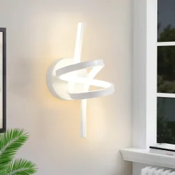 NETTLIFE Applique murale LED Noir Intérieur 7W Blanc chaud 3000K Escalier Moderne Aluminium