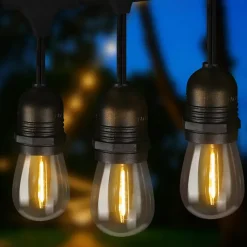 NETTLIFE guirlande lumineuse LED extérieur 15m lumière de jardin IP65 étanche 16 ampoules