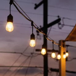 NETTLIFE guirlande lumineuse LED extérieur 15m lumière de jardin IP65 étanche 16 ampoules