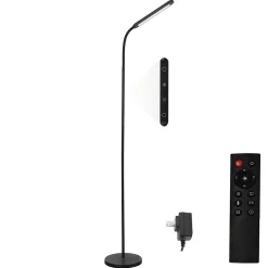 NETTLIFE Lampadaire LED Salon Dimmable Noir Lampadaire 11w 360 Flexible Canapé