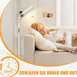 NETTLIFE Lampadaire LED Salon Dimmable Blanc Lampadaire 11w 360 Flexible Canapé