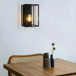 NETTLIFE Lampadaire LED salon 10W, noir, touch control, col de cygne