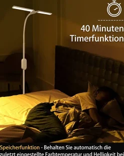 NETTLIFE Lampadaire LED Salon dimmable- 158CM Moderne réglables Lampadaire tactile 9W avec minuterie & fonction mémoire