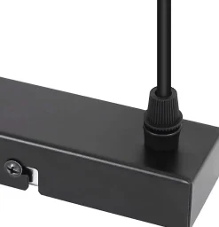 NETTLIFE Lampe à suspension noire rétro E27 métal industriel