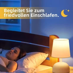 NETTLIFE Lampe de chevet avec câble lampe de table en tissu blanc lit de chambre moderne avec câble sans ampoule