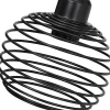 Nettlife Lampe de chevet vintage E27, noir, métal industriel, max. 40W, sans ampoule