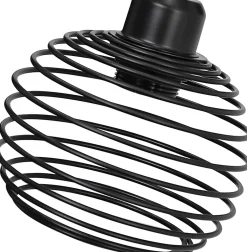 Nettlife Lampe de chevet vintage E27, noir, métal industriel, max. 40W, sans ampoule