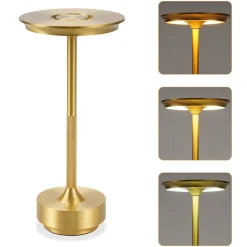 Nettlife lampe de chevet sans fil à piles - lampe de table led tactile à intensité variable avec batterie rechargeable usb