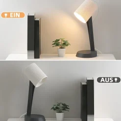 NETTLIFE Lampe de chevet, lampe de table de salon avec câble - lot de 2 petites lampes de table E14 modernes