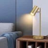 NETTLIFE lampe de chevet lampe de table de salon or pivotante 350 GU10 or en métal bureau