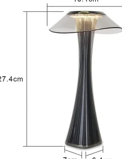 Nettlife Lampe de table LED rechargeable, USB, portable, intensité variable, ambiance, pour chambre