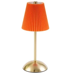 Nettlife Lampe de Table Sans Fil Lot de 2 - Lampe Chevet Tactile Dimmable, 3 Couleurs, Abat-jour Tissu, Rechargeable USB, Chambre