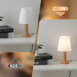 Nettlife lampe de table salon lampe de chevet avec câble lampe de table lot de 2 petites lampes e14 lampes de table modernes