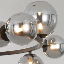 NETTLIFE Lampe suspendue table à manger lampe suspendue salon - lampe suspendue 14 ampoules G9