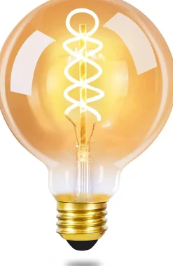 NETTLIFE LED Edison ampoule rétro boule ampoule 4W G80 lampes globe décoratives blanc chaud 2200K LED