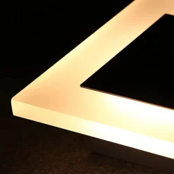 NETTLIFE LED lampe murale d'intérieur éclairage mural moderne 3000K blanc chaud en fer et acrylique 16cm 7W lampe de couloir