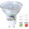 NETTLIFE Lot de 10 ampoule LED GU10 Blanc Neutre 5W remplace une ampoule 50W économie d'énergie 4000K non dimmable réflecteur
