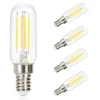 NETTLIFE Lot de 4 ampoule LED E14 lampe vintage - T25 blanc chaud filament ampoule Edison 2700K 4W blanc chaud ampoule