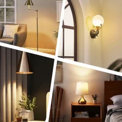 NETTLIFE Lot de 6 ampoules LED E27 blanc chaud 5 W 3000 K, ampoule blanche chaude, lampe à économie d'énergie