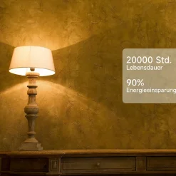 NETTLIFE Lot de 6 ampoules LED E27 blanc chaud 5 W 3000 K, ampoule blanche chaude, lampe à économie d'énergie