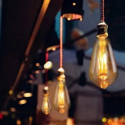 NETTLIFE Lot de 6 ampoules LED E27 blanc chaud ampoules Edison rétro 2200K ST64 lampe antique économie d'énergie 4W